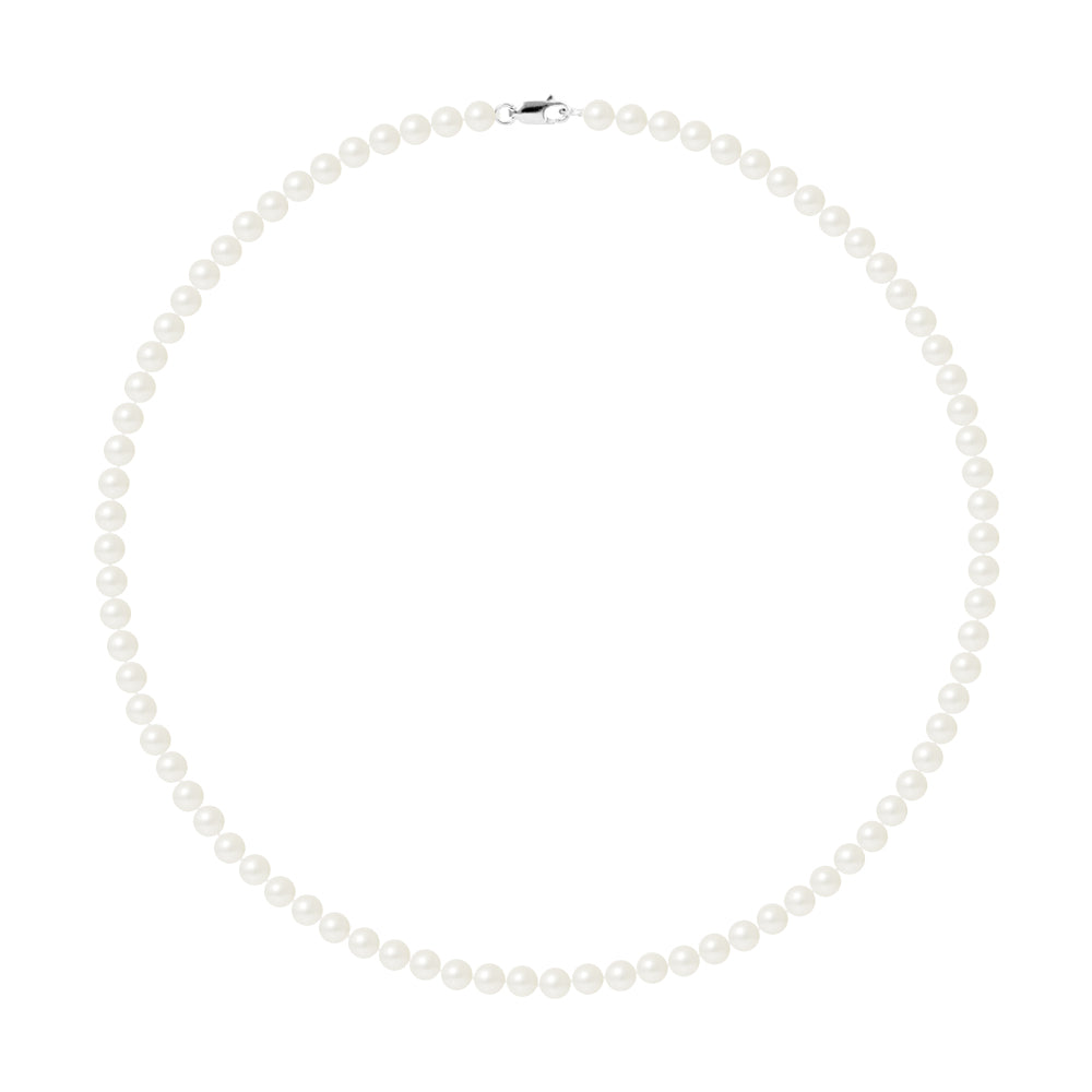 PERLINEA - Collier Perles de Culture Ronde 5-6 mm Blanc