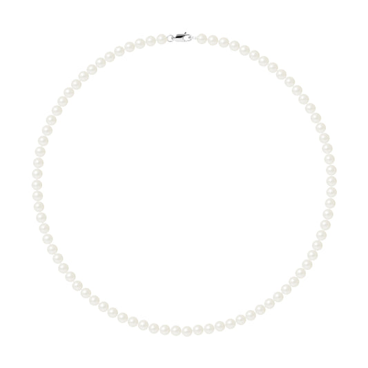 PERLINEA - Collier Perles de Culture Ronde 5-6 mm Blanc