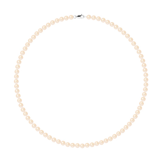 PERLINEA - Collier Perles de Culture Ronde 5-6 mm Rose