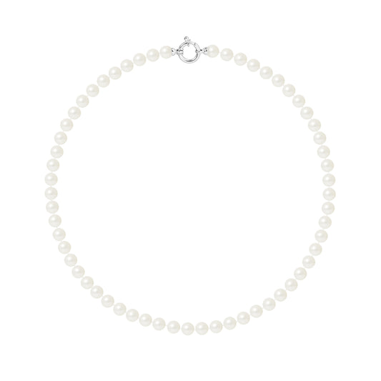 PERLINEA - Collier Perles de Culture Ronde 6-7 mm Blanc