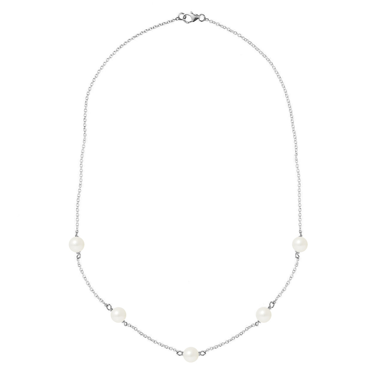 PERLINEA - Collier Perles de Culture Ronde 6-7 mm Blanc Naturel