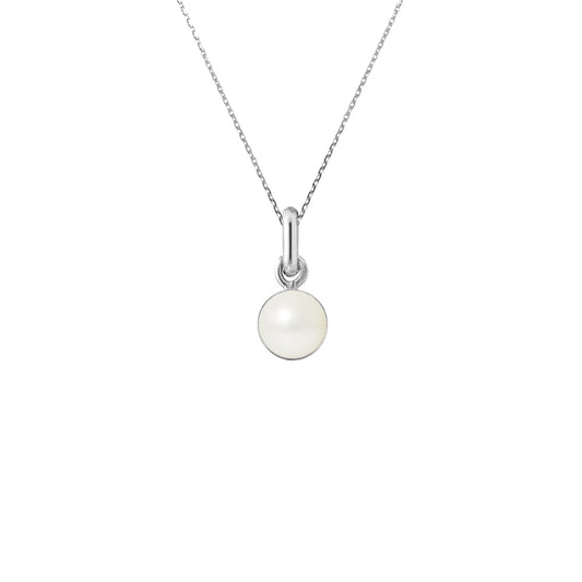 PERLINEA - Collier - Perle de Culture d'Eau Douce - Diamètre 6-7 mm Blanc - Argent 925 Millièmes